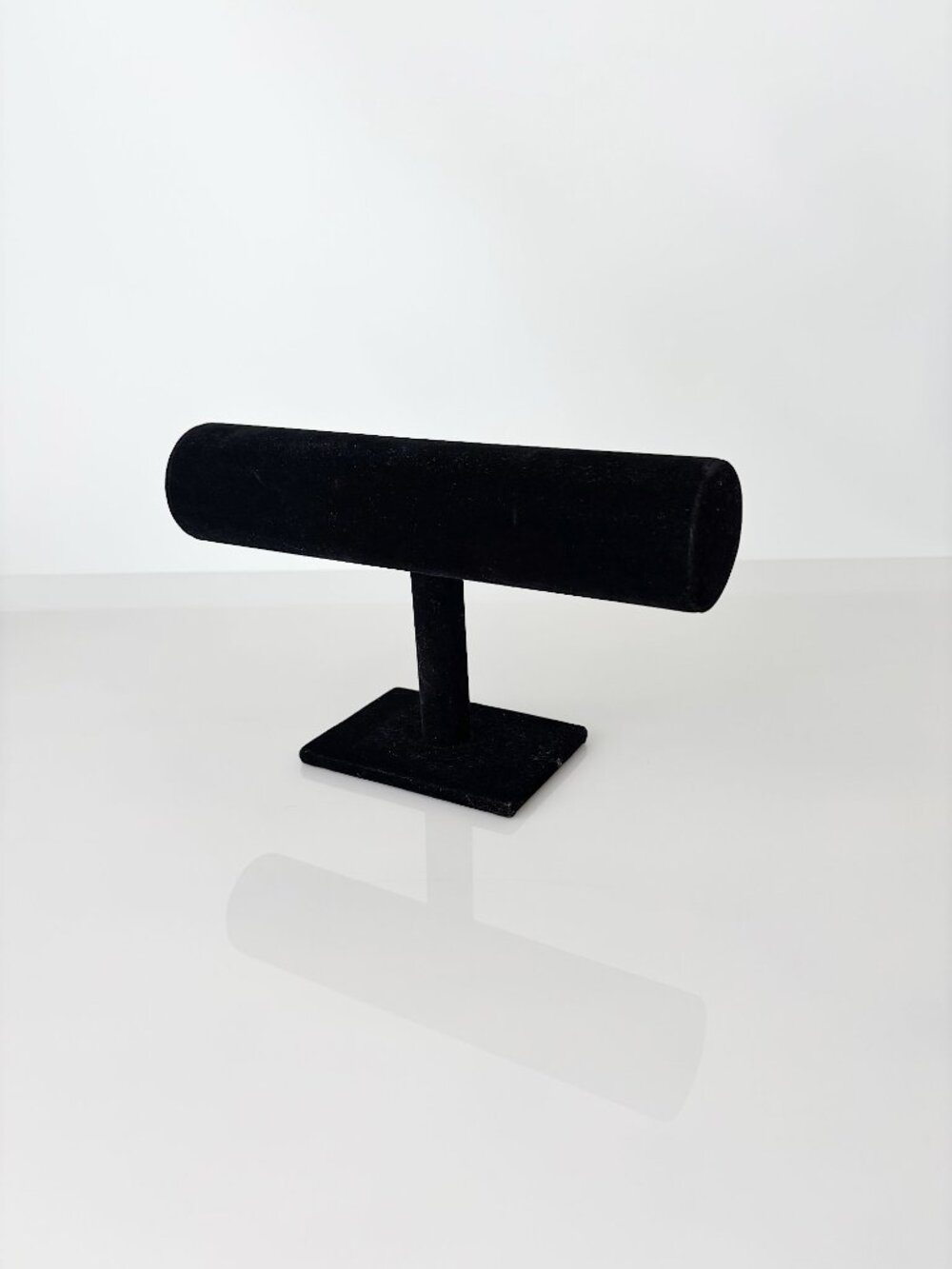 black velvet T bar bracelet stand
